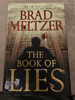 Brad Meltzer "The Book of Lies" Hardcover - Black & Gold